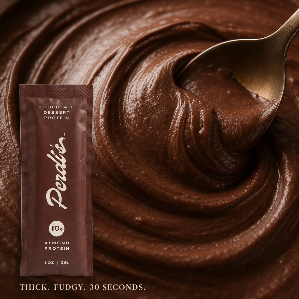 Thick fudgy pudding texture